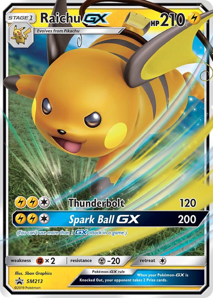 Raichu GX Hidden Fates Promo
