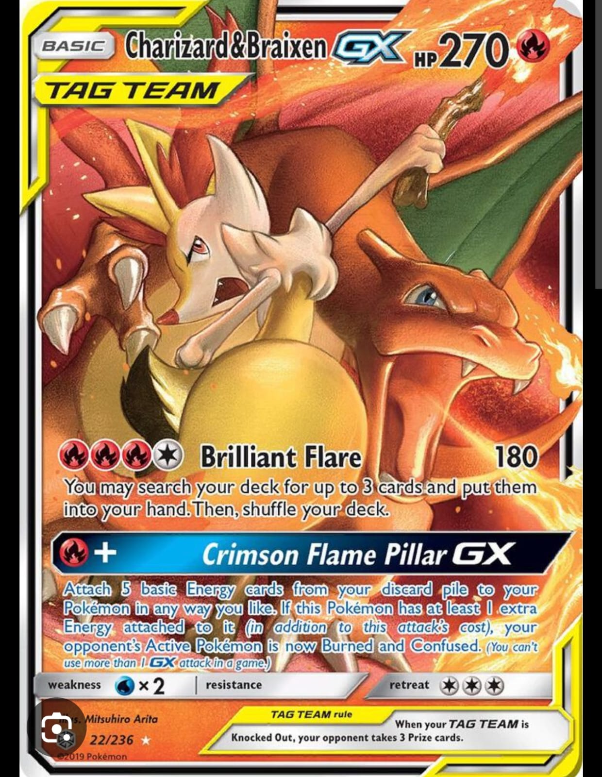 Charizard and Braixen Gx
