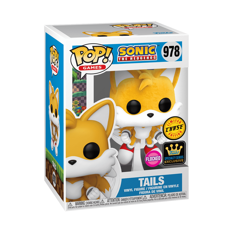 Sonic The Hedgehog Pop! Tails (Flying) Chase Flocked