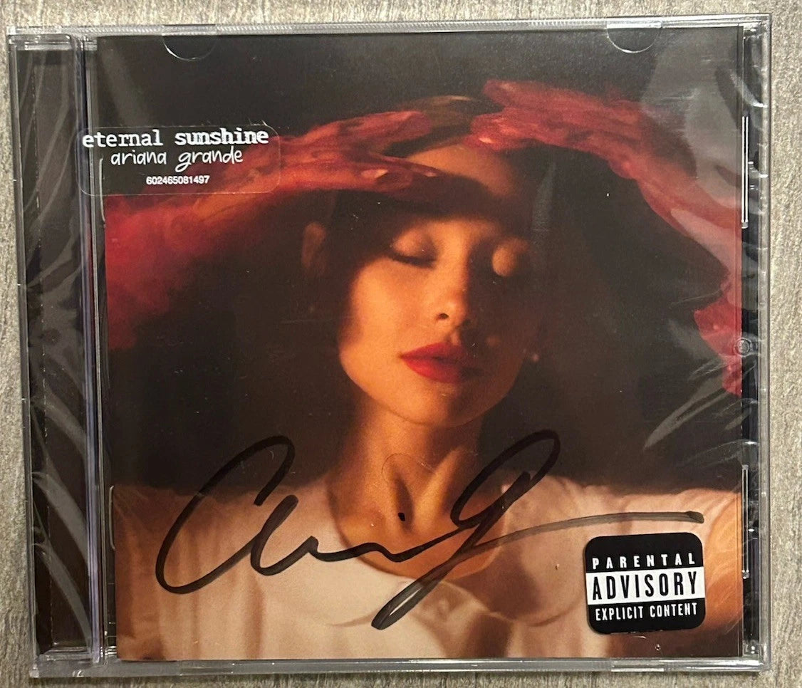 Ariana Grande Signed Eternal Sunshine CD