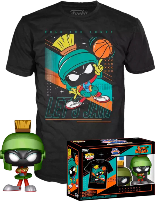 Funko Pop! Space Jam 2: A New Legacy - Marvin the Martian Metallic Pop! Vinyl Figure & T-Shirt Box Set