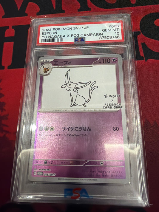 Yu Nagaba Espeon Psa Gem Mint 10