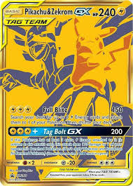 Pikachu And Zekrom Gx Promo Gold