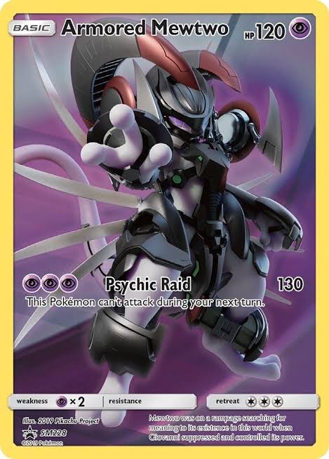 Armored Mewtwo SM228 SM Promo Holofoil Pokemon TCG
