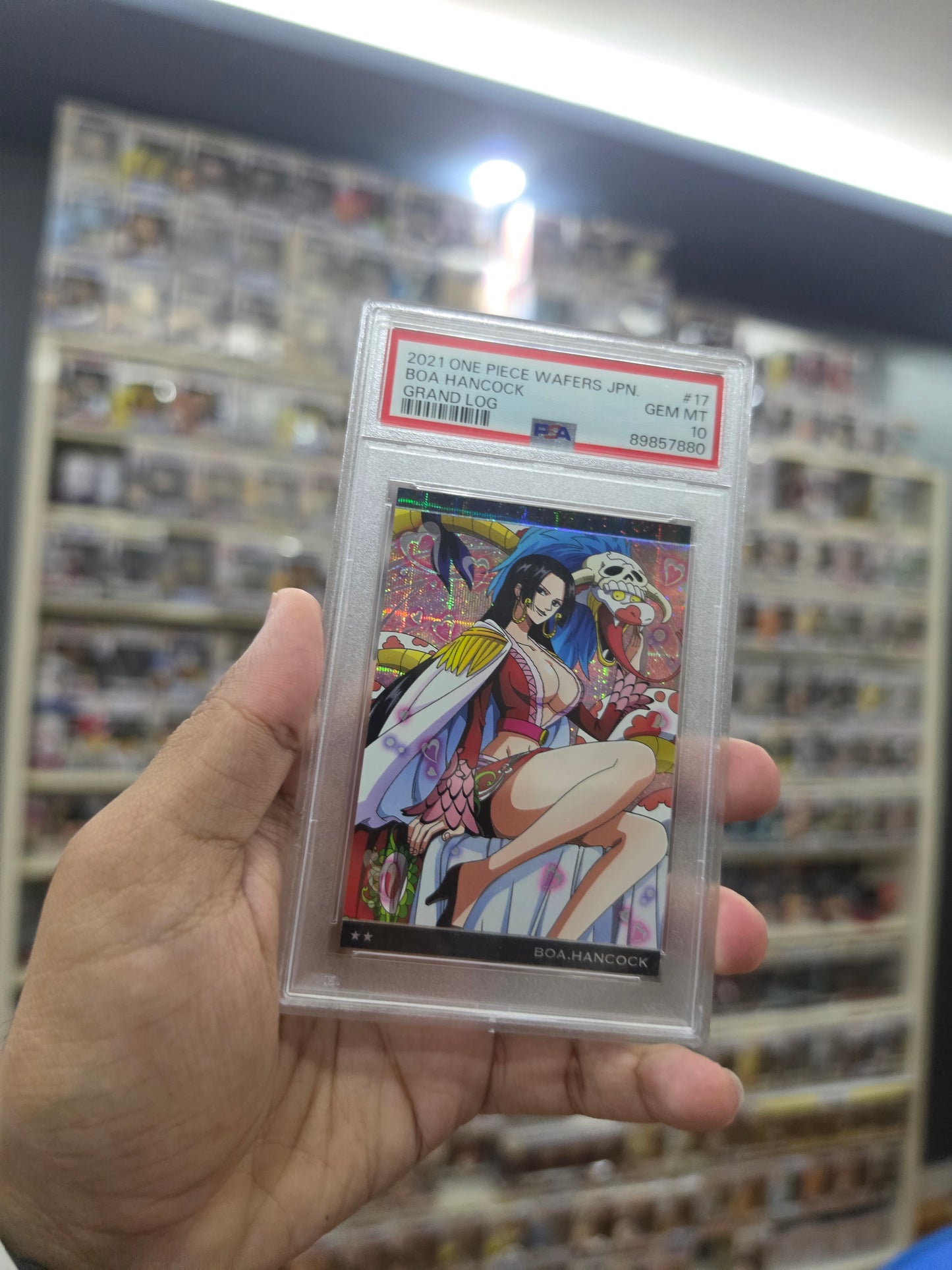 PSA 10[Z1]No.10-17 BOA.HANCOOK ONE PIECE Wafer Card Part.10 GRAND LOG Collection