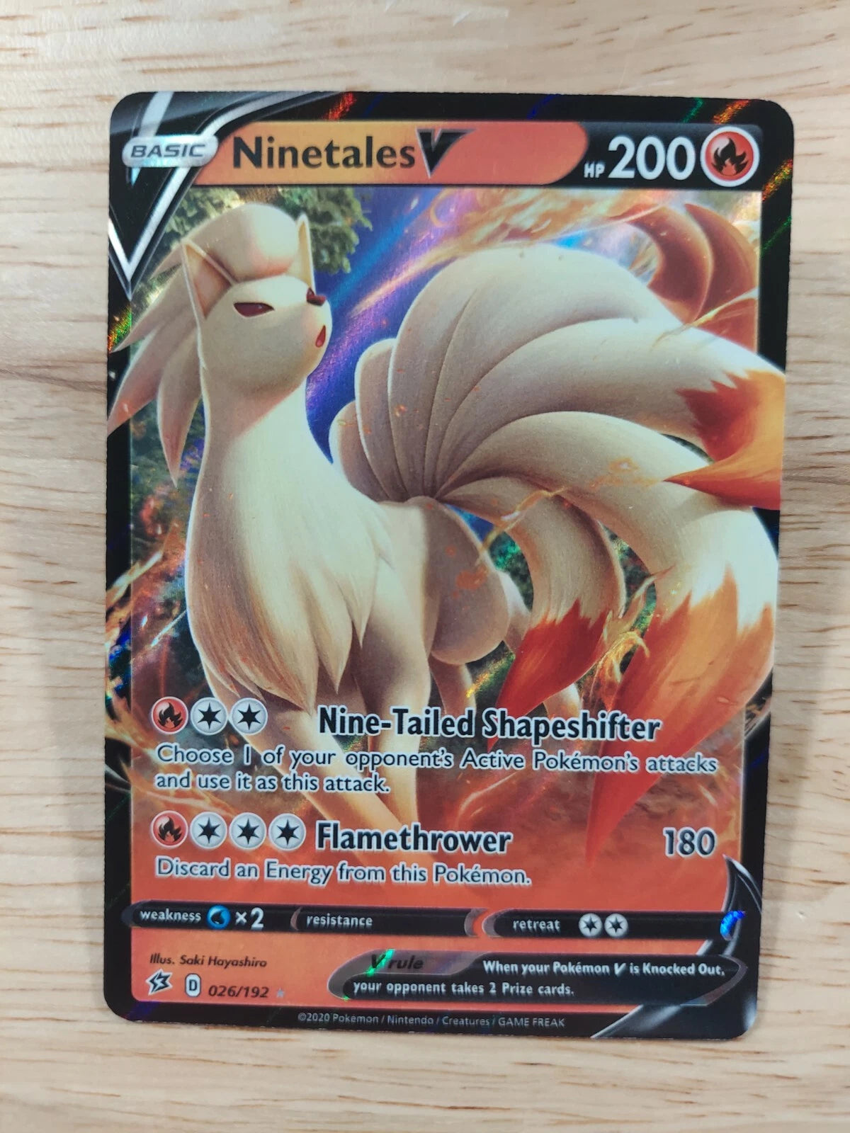 Ninetales V 026/192 Rebel Clash