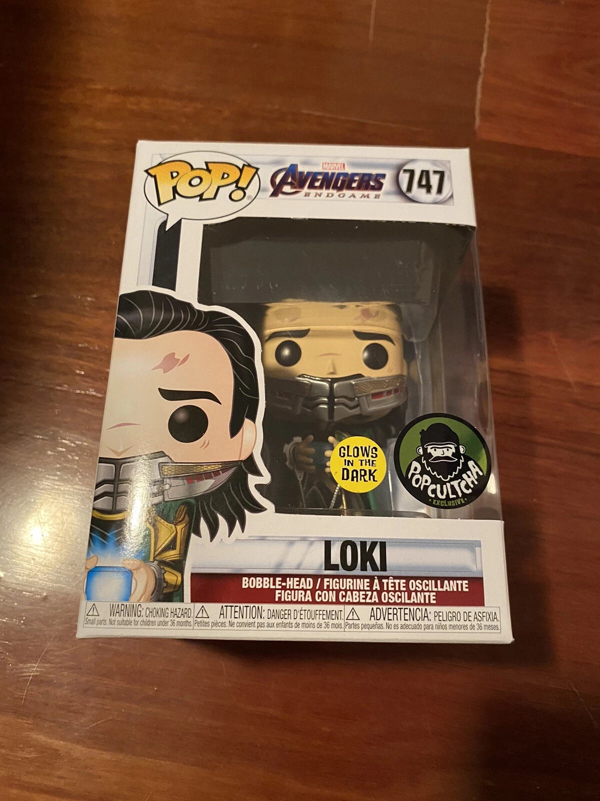 Funko POP! Vinyl Figure Marvel Loki #747 Endgame Glow In The Dark popcultcha